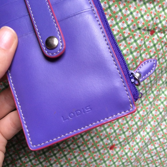 SOLD LODIS Lavender Card ID Wallet Coin Pouch - Picture 8 of 8